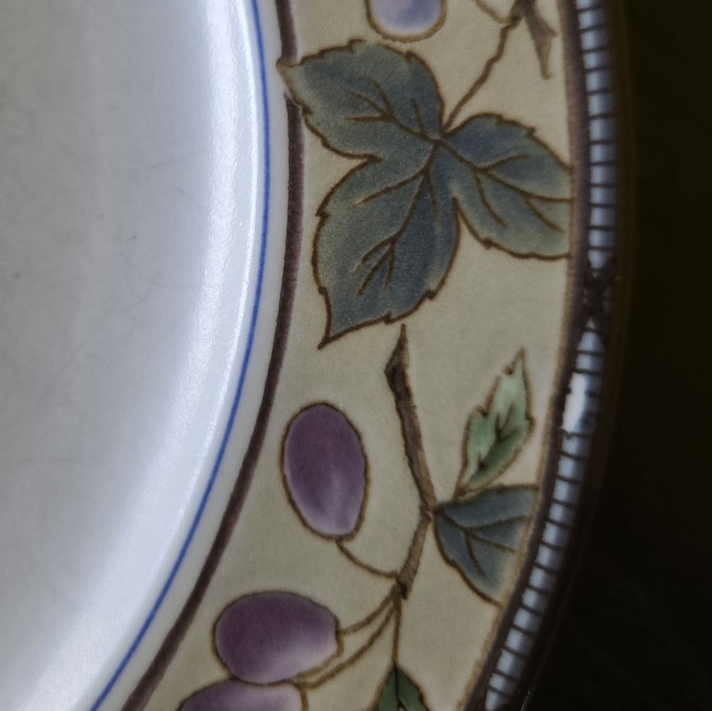 Vintage Mikasa Garden Harvest Intaglio Set of 4 Dinner Plates Sz 11" READ - Picture 6 of 14